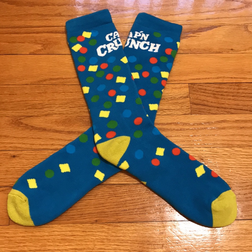 Captain Crunch Cereal Fun Pantone Socks (Brand New)